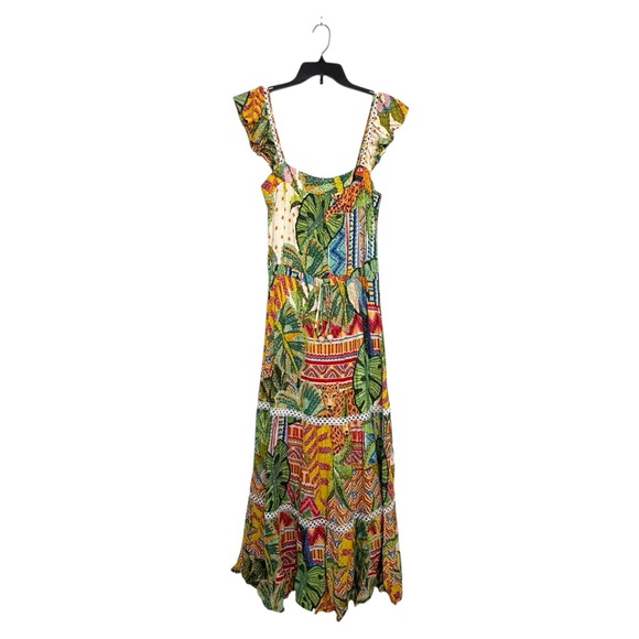 FARM Rio Brazil Tropical Farm Freshness Cropped Maxi Dress, US Size L 🇧🇷 - Picture 3 of 13